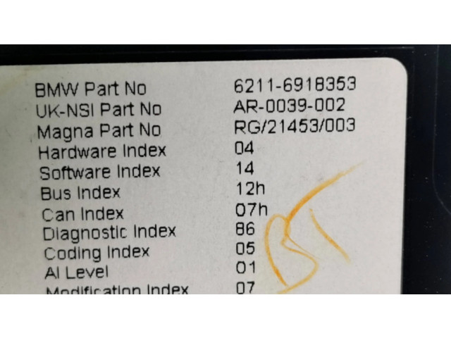 Панель приборов 6918353, 62116918353 Mini One - Cooper R50 - 53