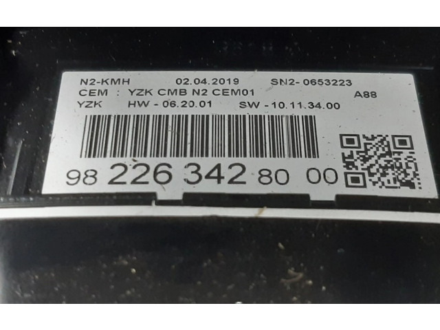 Панель приборов 9822634280, 9822634280   Citroen C3 Aircross       