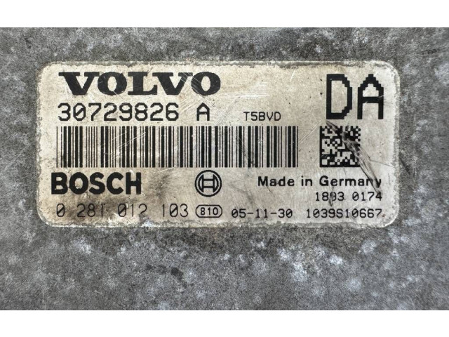 Блок управления двигателя 30729826A, 0281012103   Volvo XC90