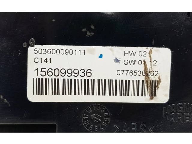 Блок управления климат-контролем 156099936, 166118   Alfa Romeo Giulietta