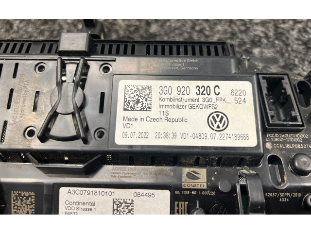 Přístrojová deska  Volkswagen Tiguan 2022 3G0920320C  