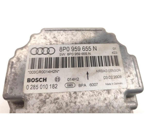 Блок подушек безопасности 8P0959655N, 0285010182 Audi A3 S3 8P
