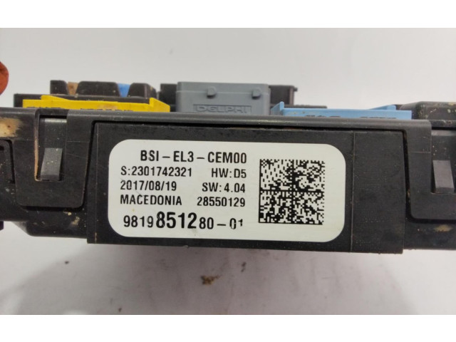 Pojistková skříňka 981985128001 Citroen Jumpy