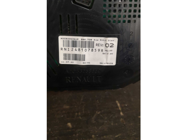 Přístrojová deska Renault Megane III 2011 248107859R, 248107859R