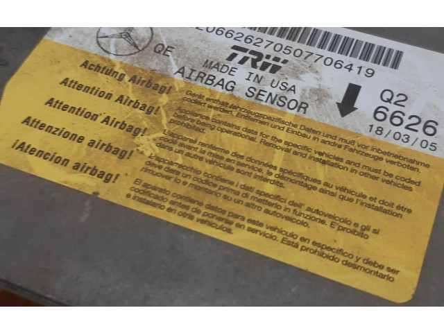 Блок подушек безопасности A169820662   Mercedes-Benz A W169