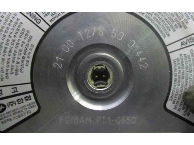 Подушка безопасности водителя 2100T2785001442, PLDS10515100149   KIA Joice