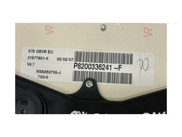 Přístrojová deska  Renault Kangoo I 2004 P8200336241, NS8263755J  