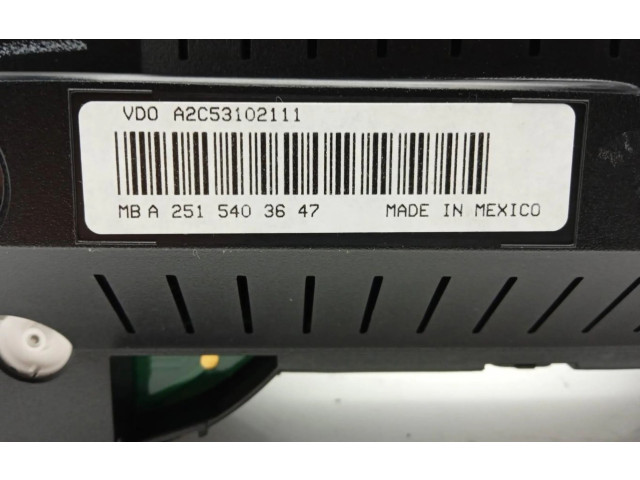 Панель приборов A2515403647   Mercedes-Benz ML W164       