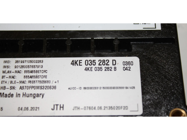 Блок управления 4KE035282D, 4KE035282B Audi A6 S6 C8 4K