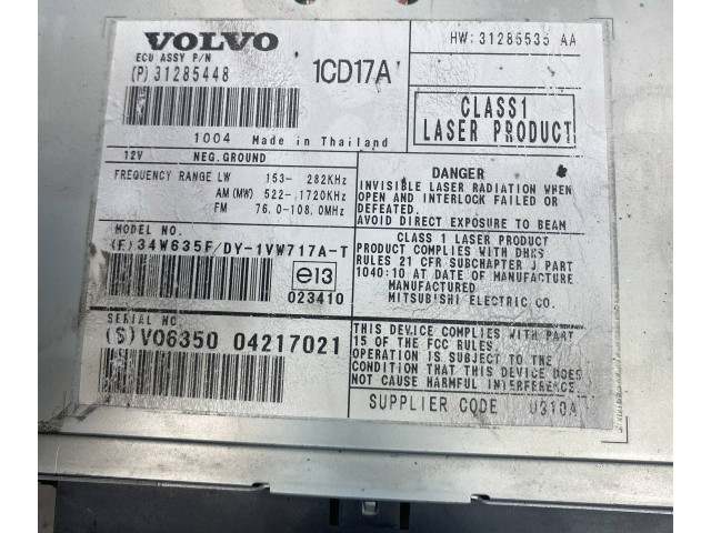 Радио/ проигрыватель CD/DVD / навигация 31285535AA, 04217021   Volvo C30