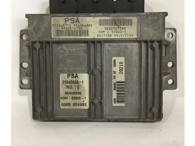 Блок подушек безопасности 9632727280, 9640514780 Citroen Xsara