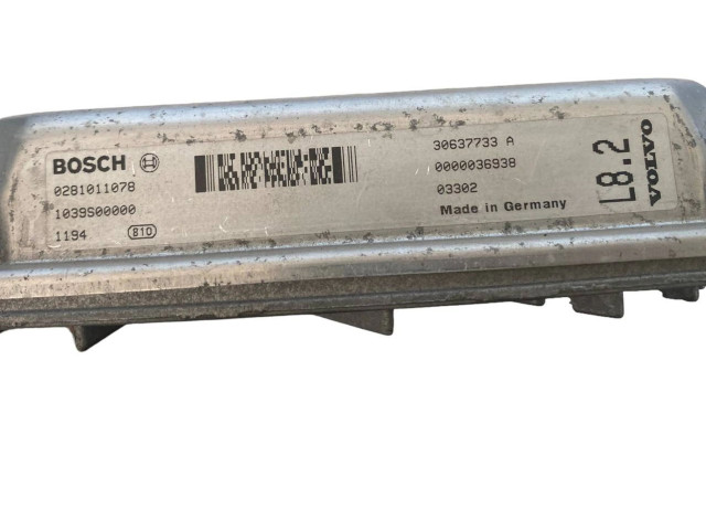 Блок управления двигателя 30637733A, 0281011078   Volvo XC90