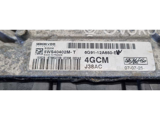 Комплект блоков управления 6G9112A650EM, 5WS40402MT Ford Galaxy
