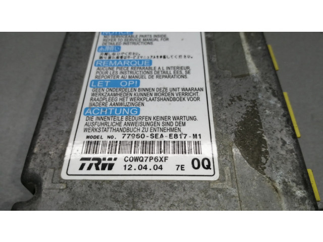 Блок подушек безопасности 77960SEAE817M1 Honda Accord