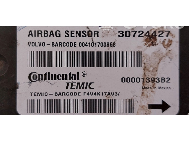 Блок подушек безопасности 30724427, 00001393B2 Volvo V50