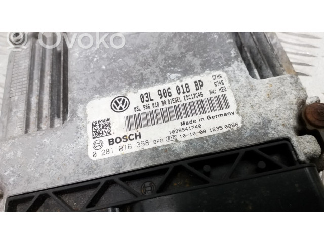 Блок управления двигателем Блок управления 03L906018BP, 03L906018BR Skoda Yeti (5L)