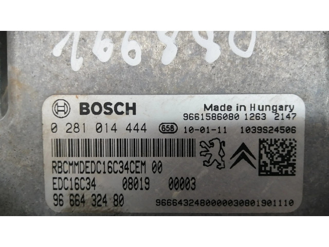 Блок управления двигателя 1943QC, 281014444 Citroen Nemo