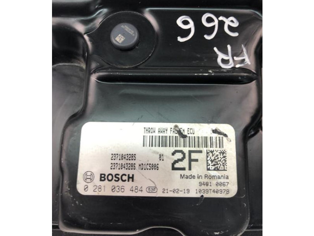 Блок управления двигателя 237104328S, 0281036484   Dacia Dokker