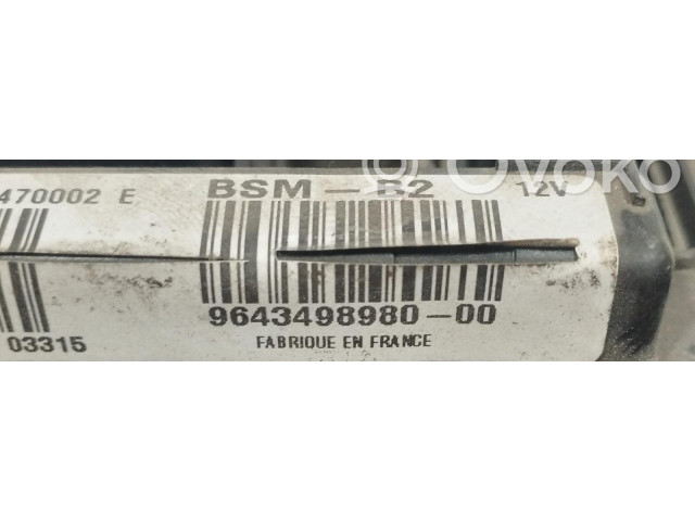 Pojistková skříňka Řídící jednotka BSM 9643498980, 9643498980   Citroen Berlingo 2004