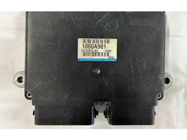 Блок управления двигателя 1860A981, E6T72673 Mitsubishi Lancer Evolution