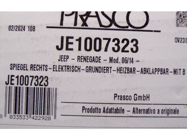 Зеркало электрическое Jeep Grand Cherokee 2010 - 2021 года