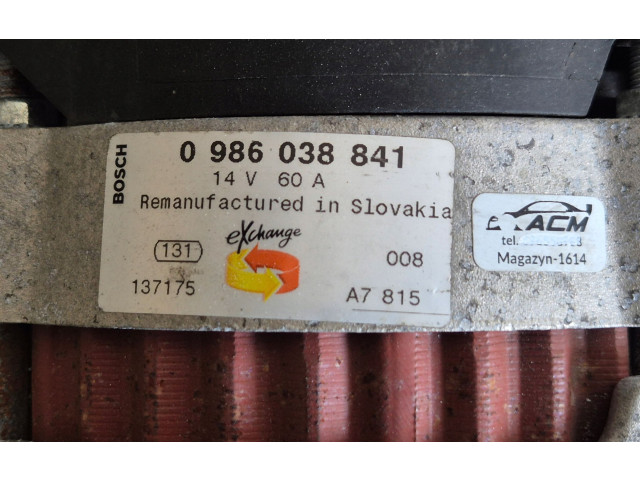 Генератор 0986038841, RENAULT7700820794   Renault Twingo I      