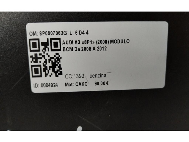 Блок управления 8P0907063G, 8P0907063G   Audi A3 S3 8P