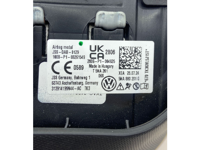Подушка безопасности водителя 5NA880201G, 2806P1004625 Volkswagen Golf VII
