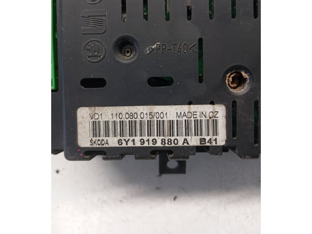 Панель приборов 6Y1919880A, 110080015 Skoda Fabia Mk1 (6Y)