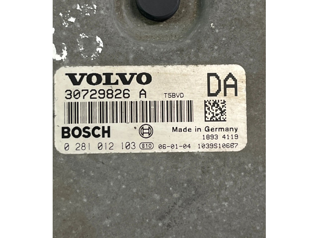 Блок управления двигателя 30729826A, 1039S10667   Volvo XC90