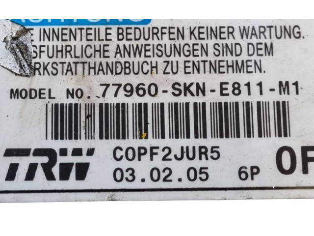 Блок подушек безопасности 77960-SKN-E811-M1 Honda CR-V
