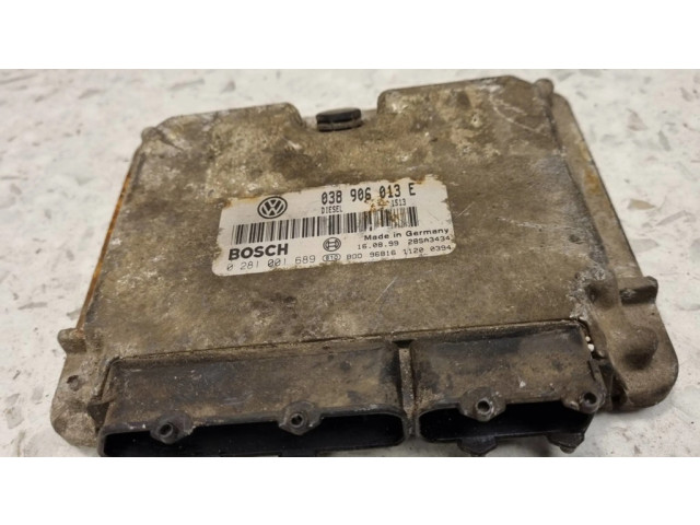 Блок управления двигателя 038906013E, 0281001689   Volkswagen Caddy