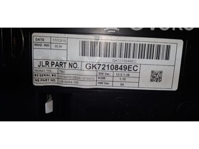 Přístrojová deska Land Rover Discovery Sport 2014 GK7210849EC, GK7210849EC