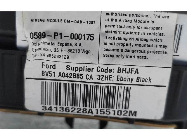 Подушка безопасности водителя 8V51-A042B85-CA   Ford Ecosport