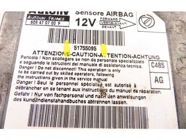 Блок подушек безопасности 51755095, 51755095   Fiat Linea