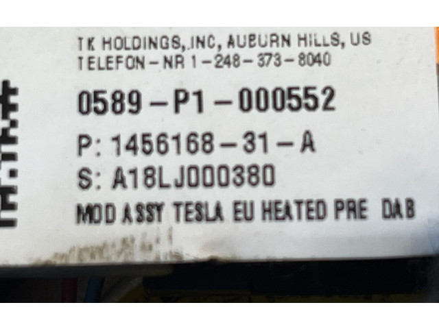 Volant Tesla Model S 2015 0589P1000552, 145616831A