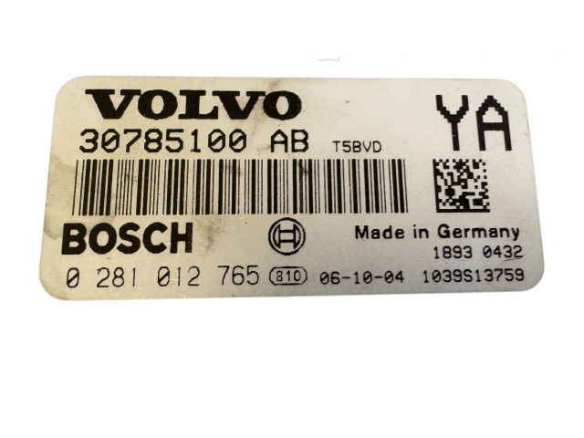 Блок управления двигателя 30785100AB, 1039S13759   Volvo V70