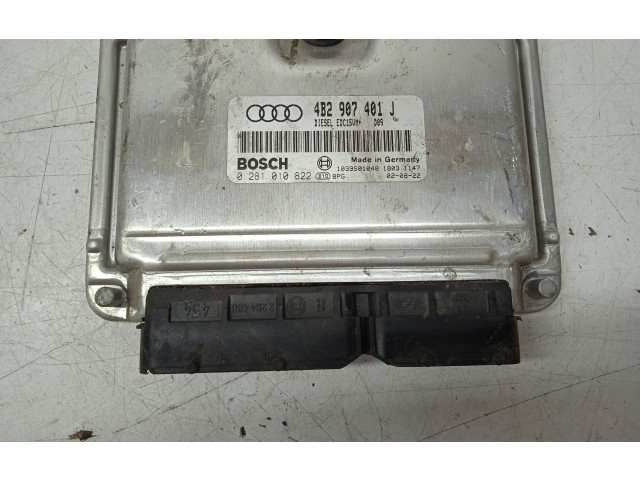 Блок управления двигателя 4B2907401J, 0281010822   Audi A6 S6 C5 4B