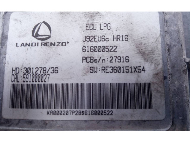 Блок управления двигателя 616000522, RE360151X54 Dacia Lodgy