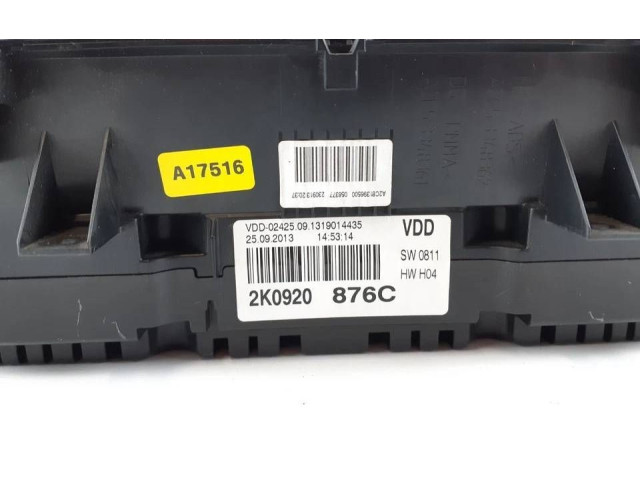 Панель приборов 2K0920876C, 2K0920876 Volkswagen Caddy