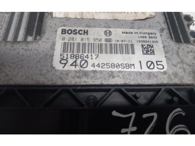 Řídící jednotka SV24-09-19, 0281015950 Alfa Romeo Giulietta 2010