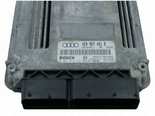 Řídící jednotka 4E0907401B, 0281012151   Audi A8 S8 D3 4E 2004