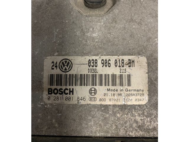 Блок управления двигателя 038906018AM, 0281001846 Volkswagen Golf IV