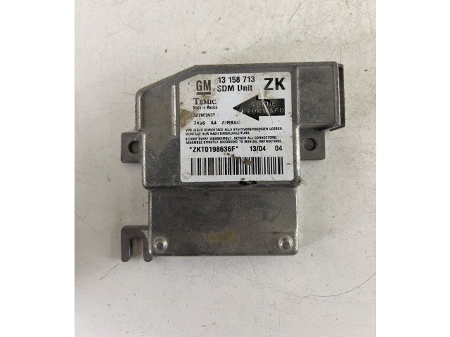 Блок подушек безопасности 13158713, 327963935   Opel Meriva A