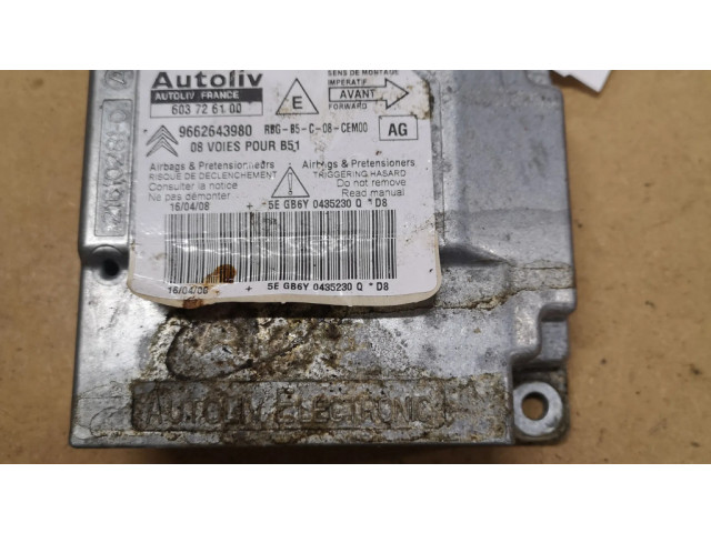 Блок подушек безопасности 9662643980, 603726100   Citroen C4 I