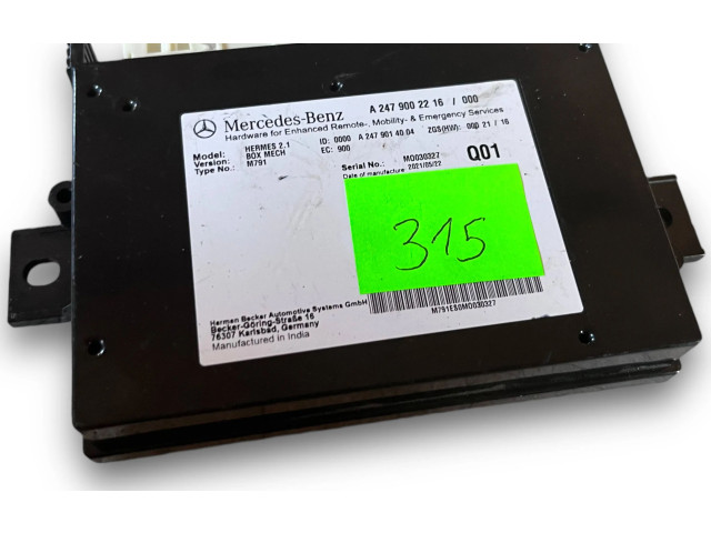 Блок комфорта S315, A2479002216 Mercedes-Benz GLB x247