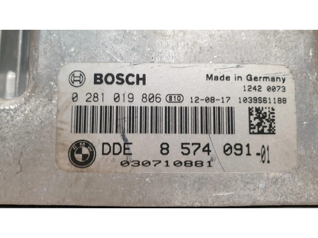 Řídící jednotka 8574091, 0281019806 BMW 5 F10 F11 2012