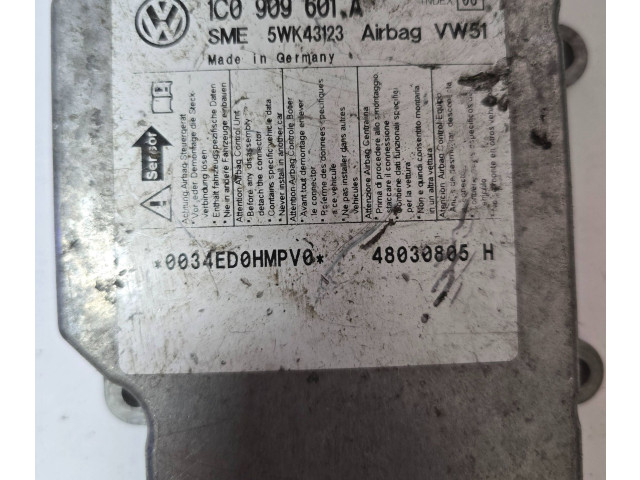 Блок подушек безопасности 1C0909601A, 5WK43123 Skoda Fabia Mk1 (6Y)