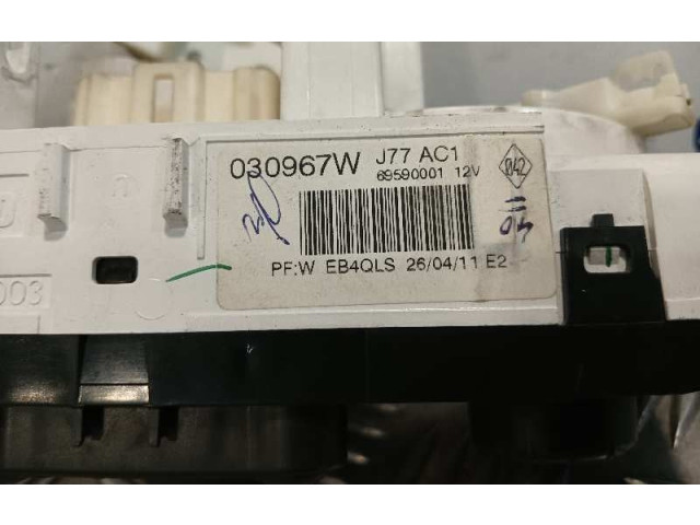 Модуль блока управления кондиционером 69597003, 030967W   Renault Clio III