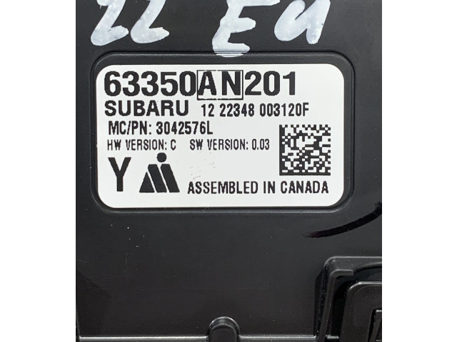 Блок управления 63350AN201, 1222348003120F Subaru Outback (BT)
